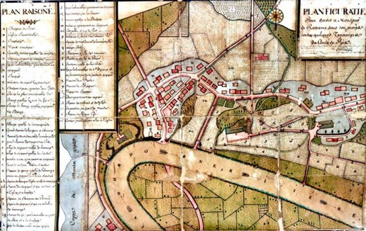 Plan terrier du Fleix 1778