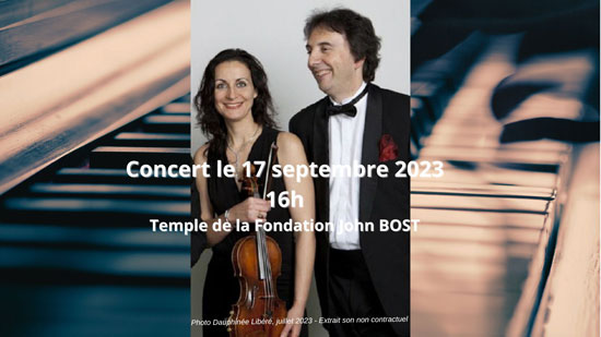 Concert Paroles et Musiques Viginie Robilliard et François Daudet